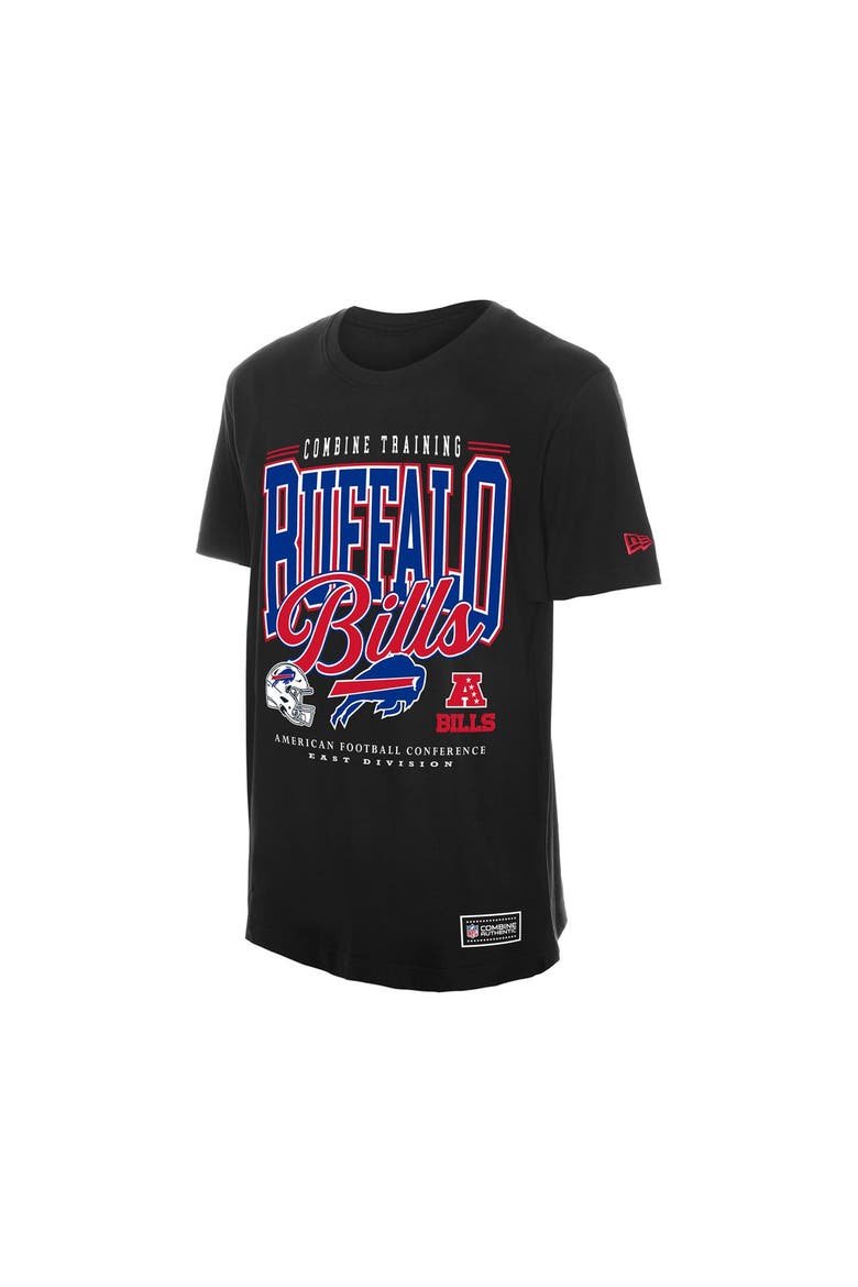 Men's New Era Black Buffalo Bills Combine Authentic T-Shirt, Alternate, color, Black