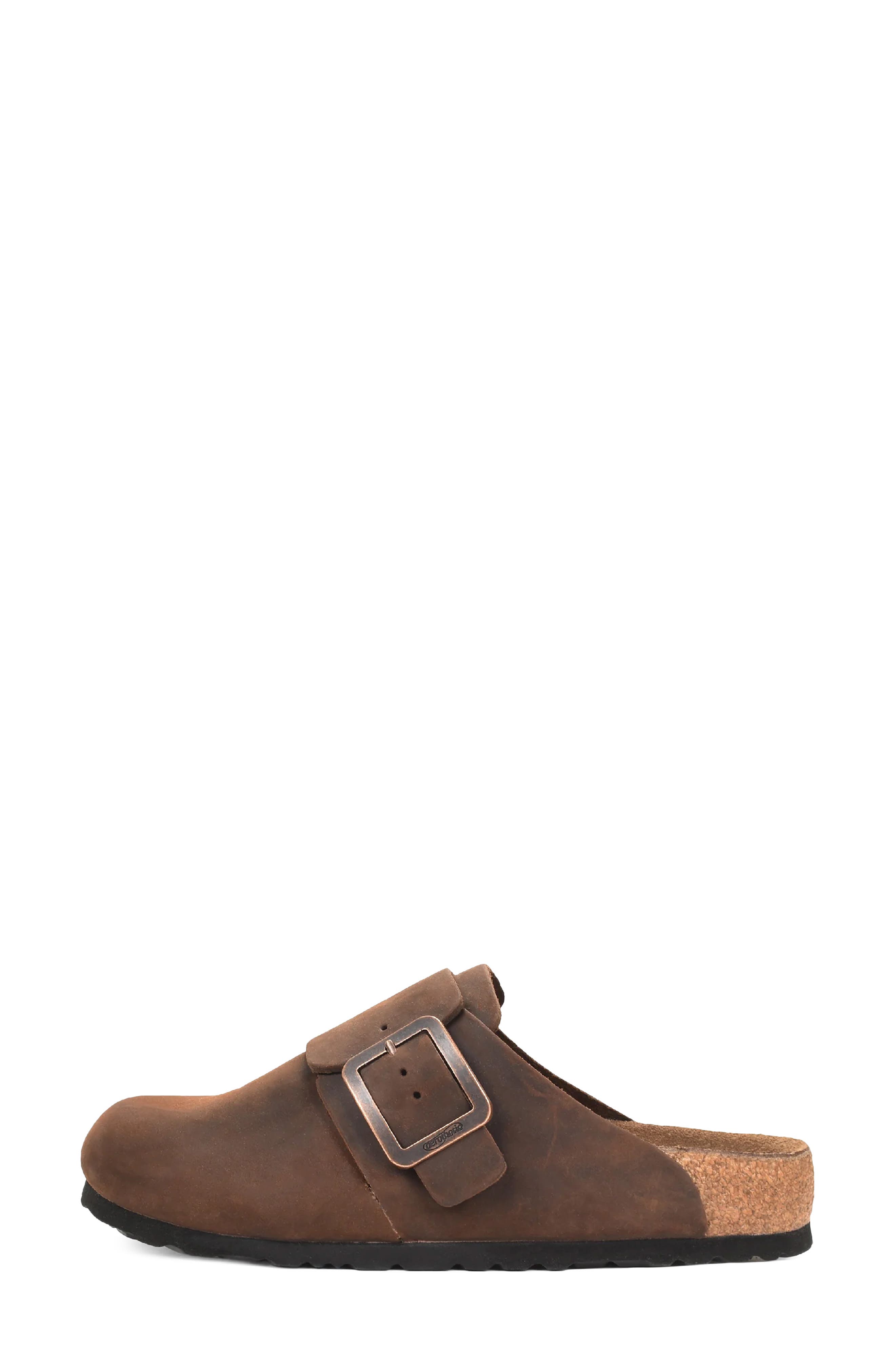 Dakota Leather Clog, Alternate, color, BROWN