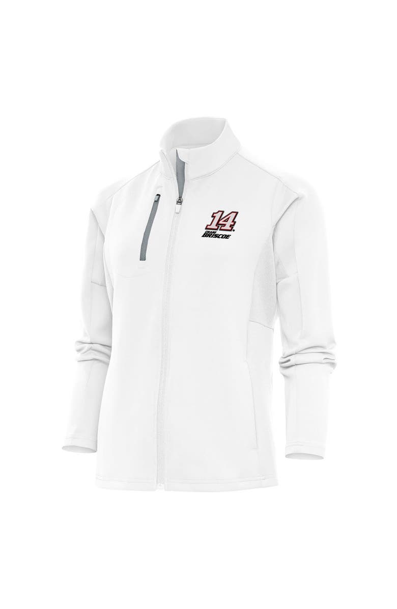ANTIGUA Women's Antigua  White Chase Briscoe Generation Full-Zip Jacket, Main, color, 