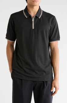 Zip Front Stretch Polo