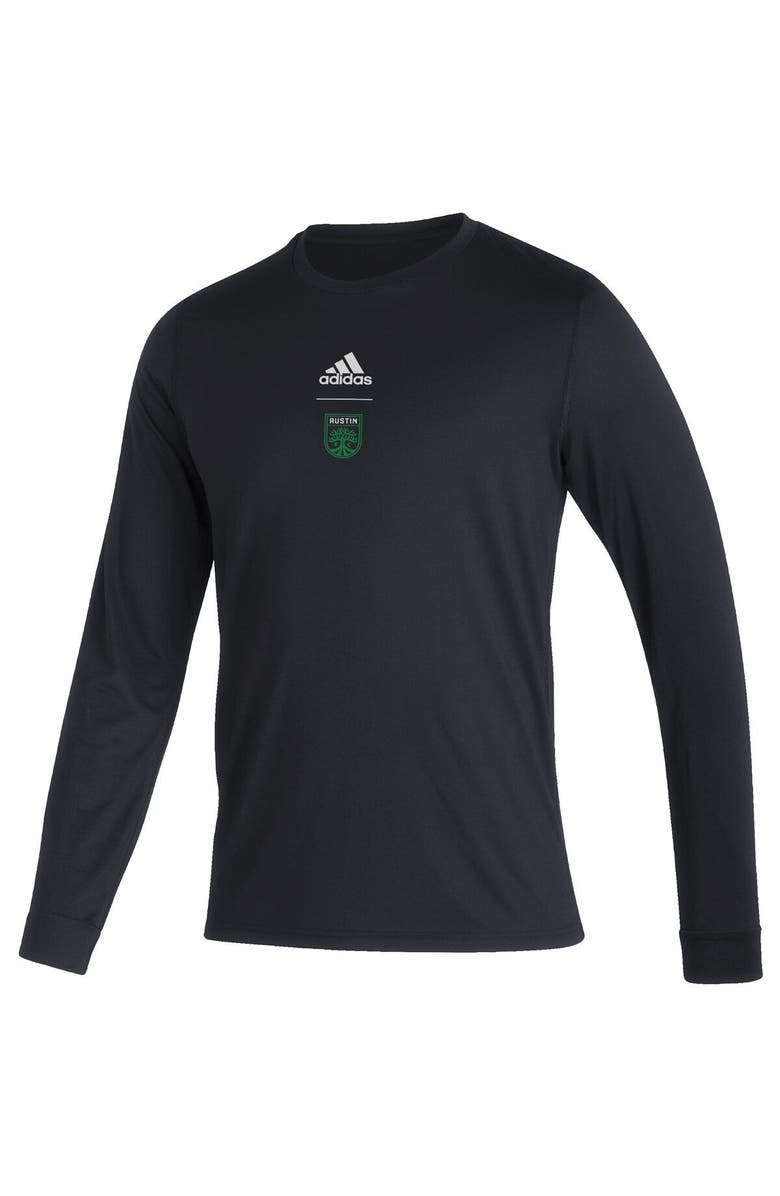 adidas Men's adidas Black Austin FC Club Long Sleeve T-Shirt, Alternate, color, 