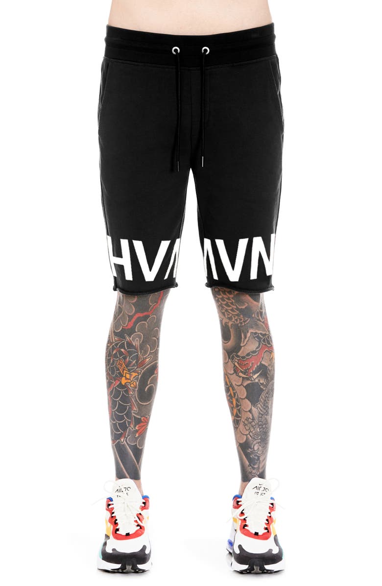 HVMAN Logo French Terry Sweat Shorts, Main, color, 