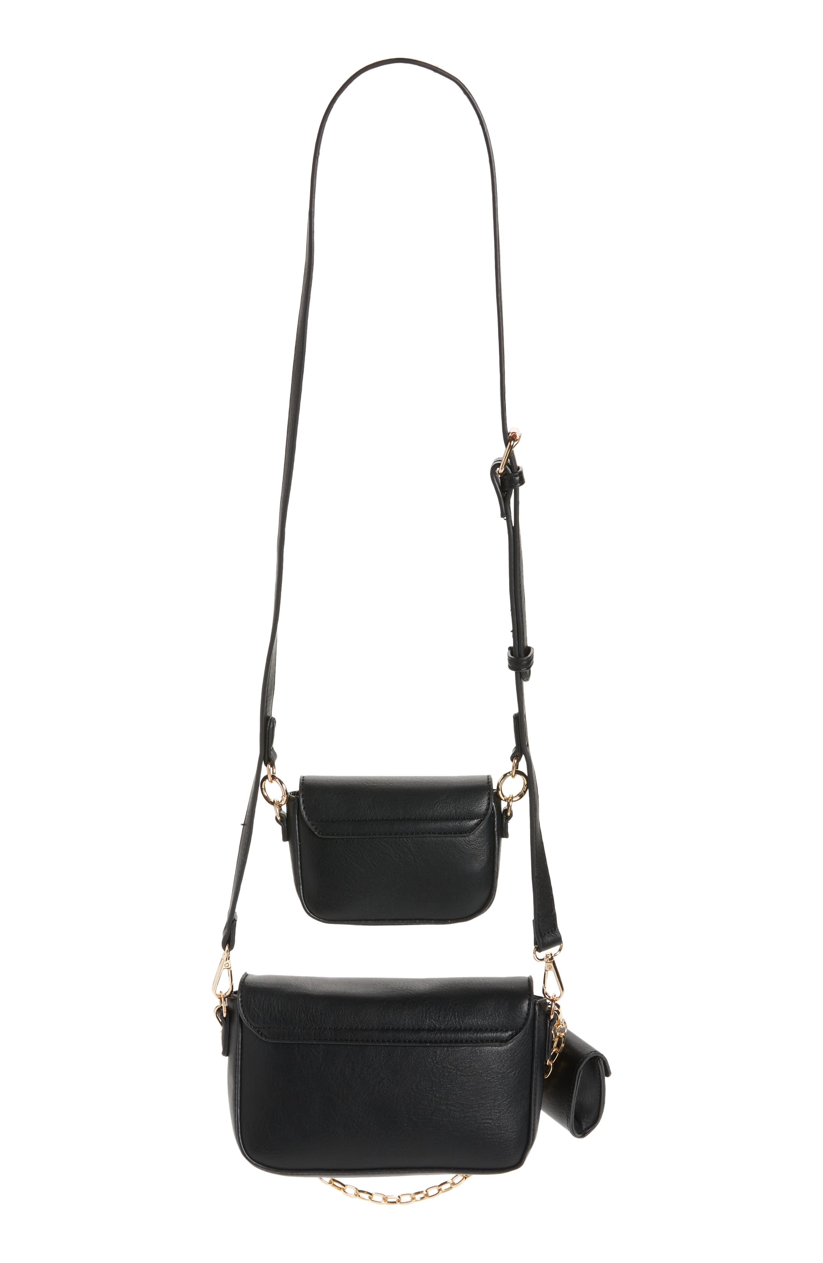 Mali + Lili Three-Piece Vegan Leather Convertible Crossbody Bag, Alternate, color, 