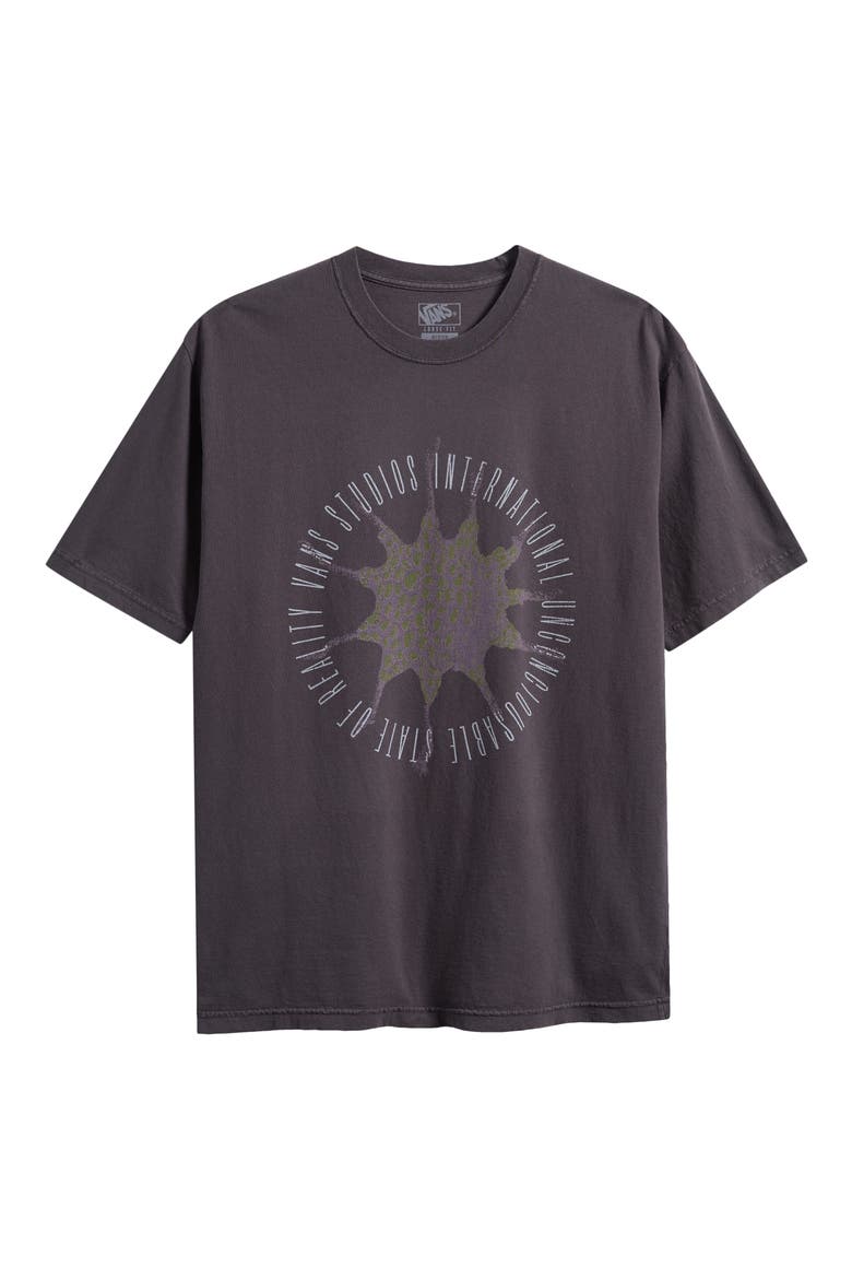 Simulation Graphic T-Shirt, Main, color, FADED BLACK