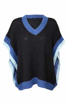 SAACHI Striped V-Neck Sweater