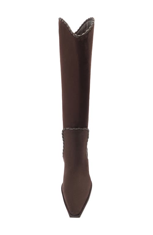 Alexandre Birman Victoria Knee High Saddle Boot In Brown