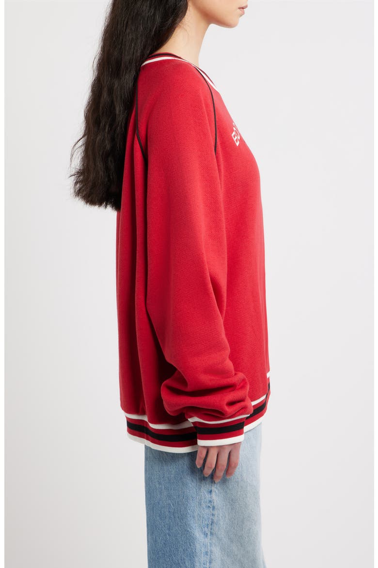 Kara Graphic Sweatshirt, Alternate, color, RED