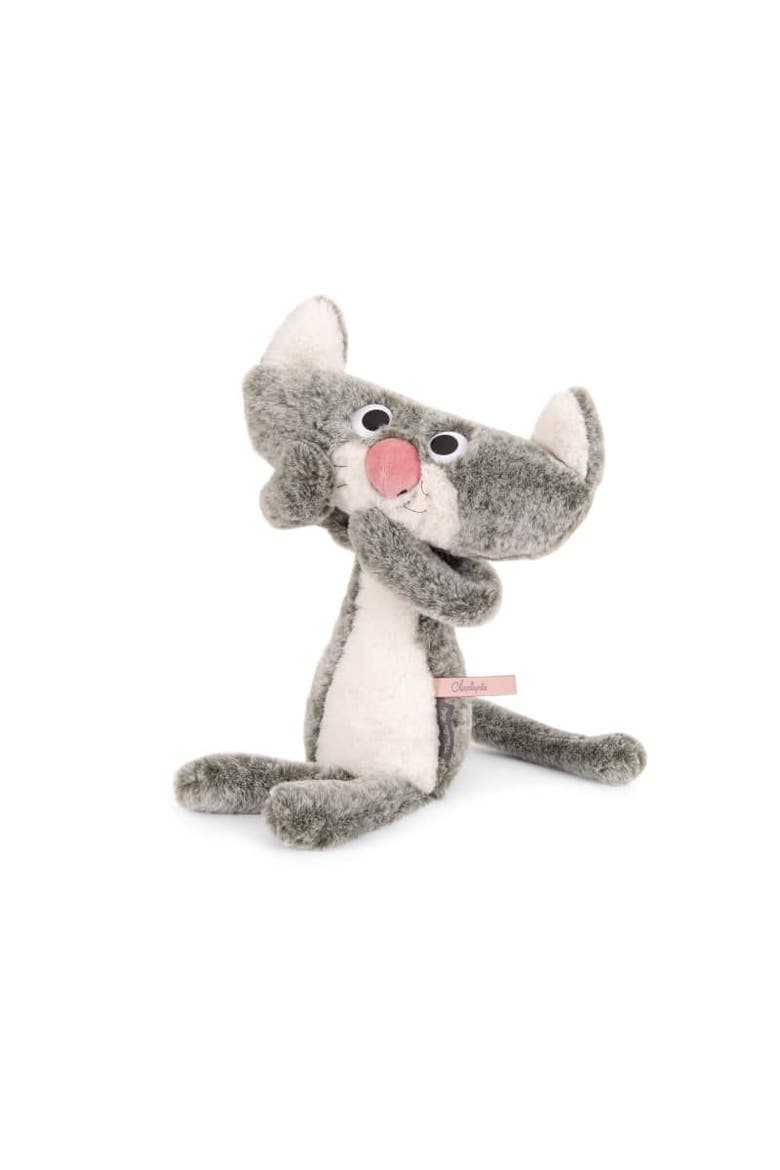 Cat Plush Stuffed Toy, Alternate, color, Grey