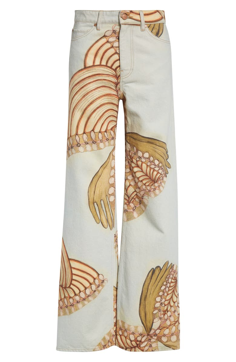 Ulla Johnson The Willow Wide Leg Jeans, Alternate, color, Water Blossoms