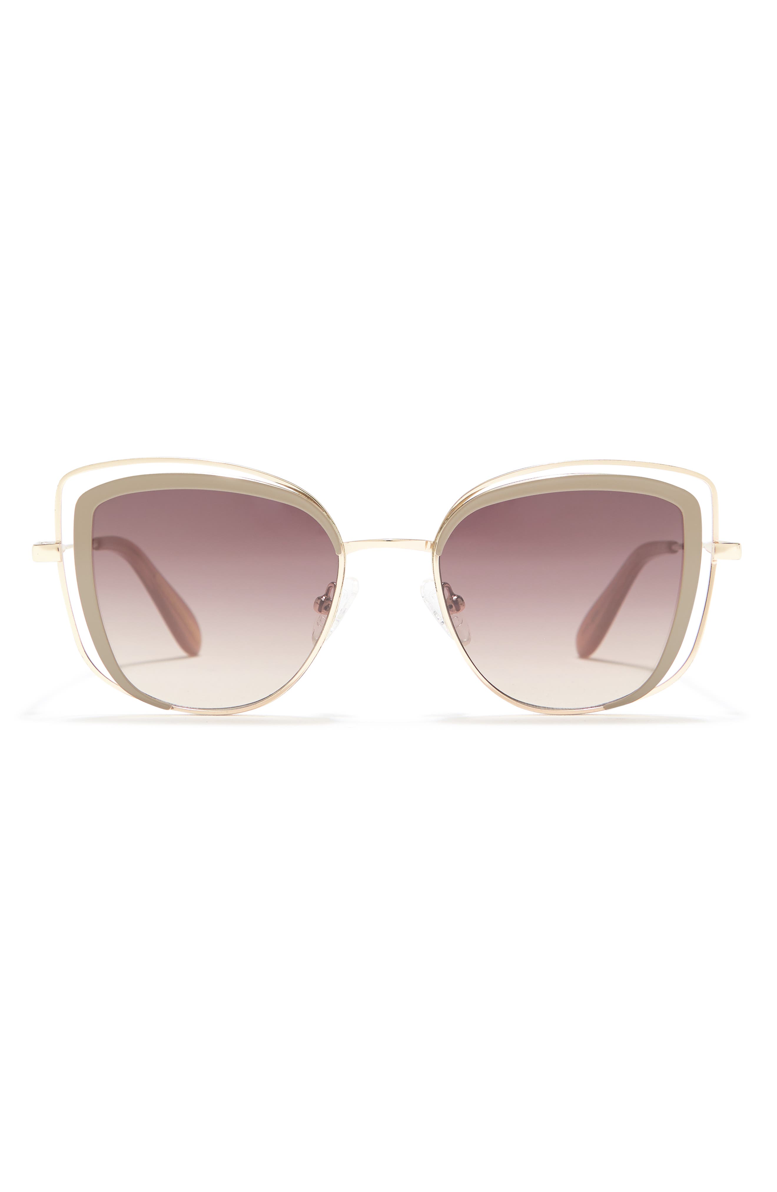 BCBG 53mm Vented Cat Eye Sunglasses