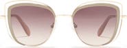 BCBGMAXAZRIA 53mm Vented Cat Eye Sunglasses