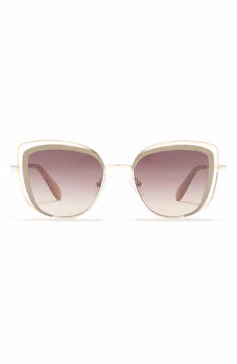 BCBG 53mm Vented Cat Eye Sunglasses