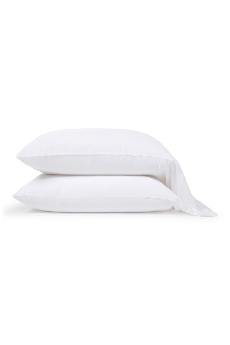 Set of 2 Cotton Sateen Pillowcases, Main, color, WHITE