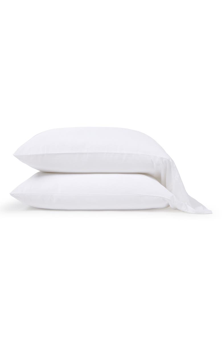 Pom Pom at Home Set of 2 Cotton Sateen Pillowcases, Main, color, White