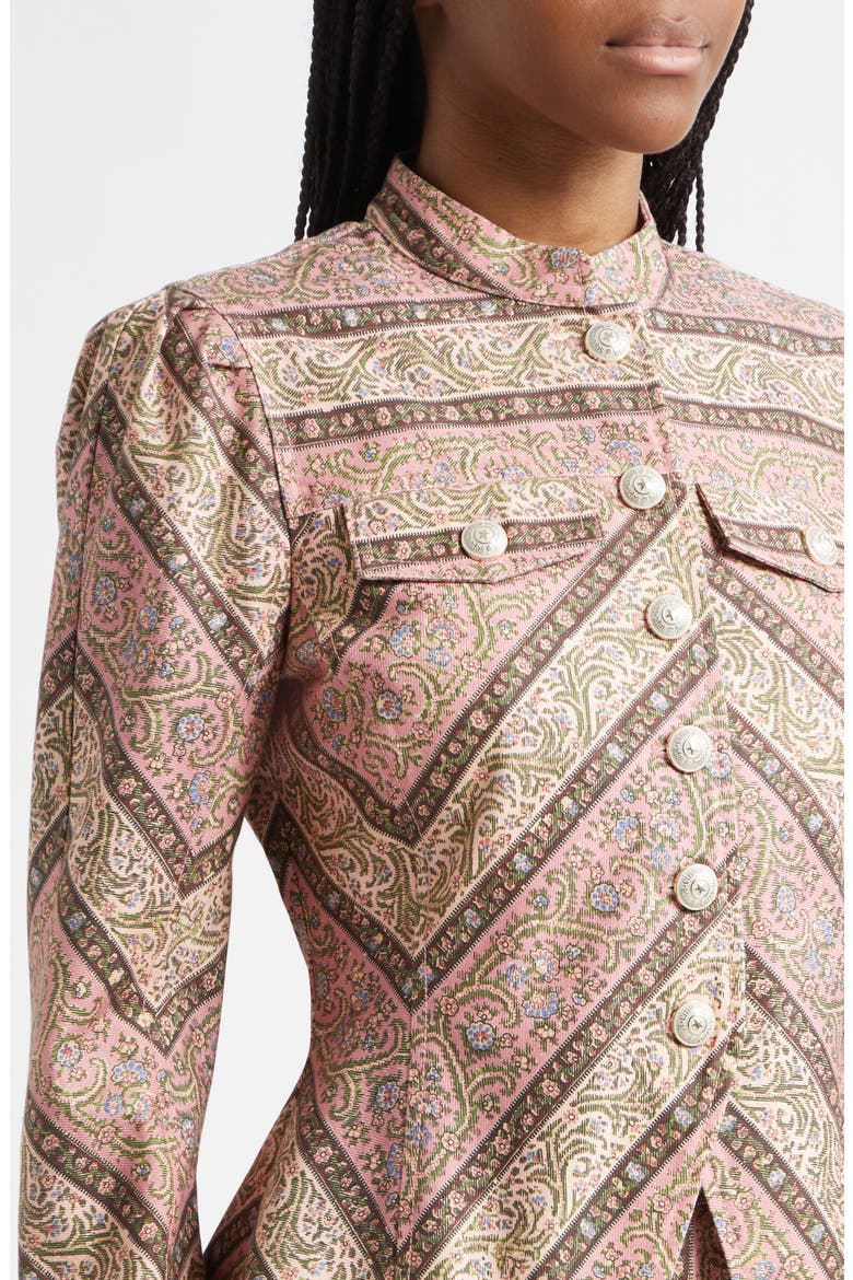 Pepper Paisley Denim Jacket, Alternate, color, AMOUR PINK MULTI