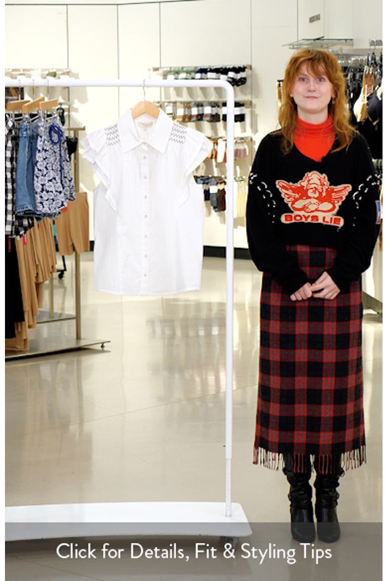 Marceline Flutter Sleeve Cotton Shirt video