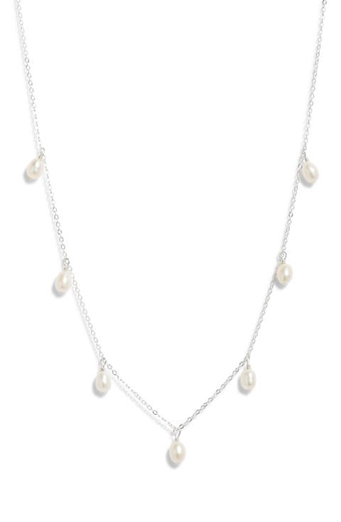 Meri Freshwater Pearl Chain Necklace