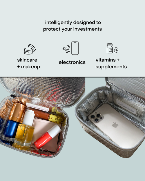 Wellinsulated Performance Mini Travel Case In Silver