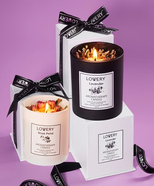 Lovery Aromatherapy Scented Soy Candle Duo In Multi