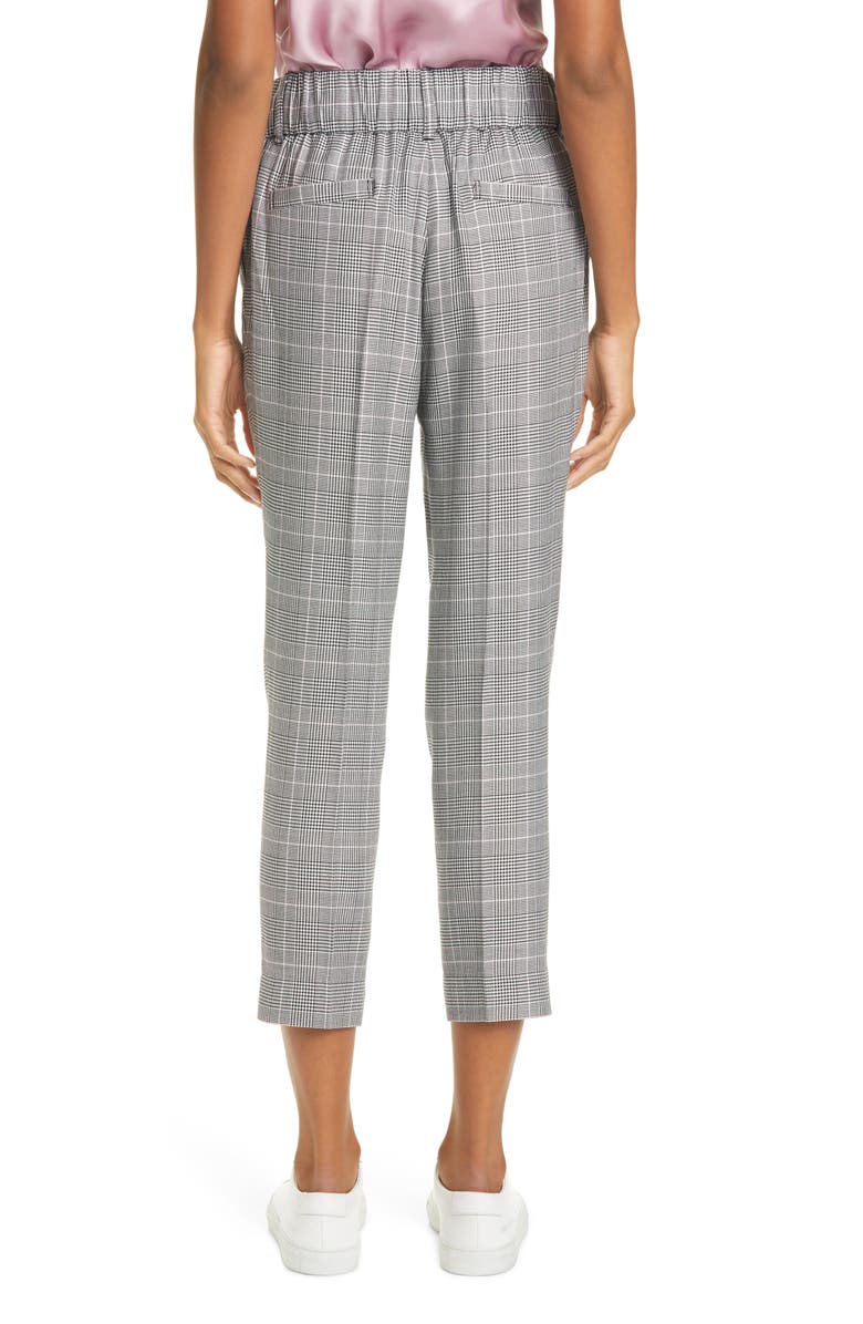 ATM Anthony Thomas Melillo Glen Plaid Crop Pants, Alternate, color, 