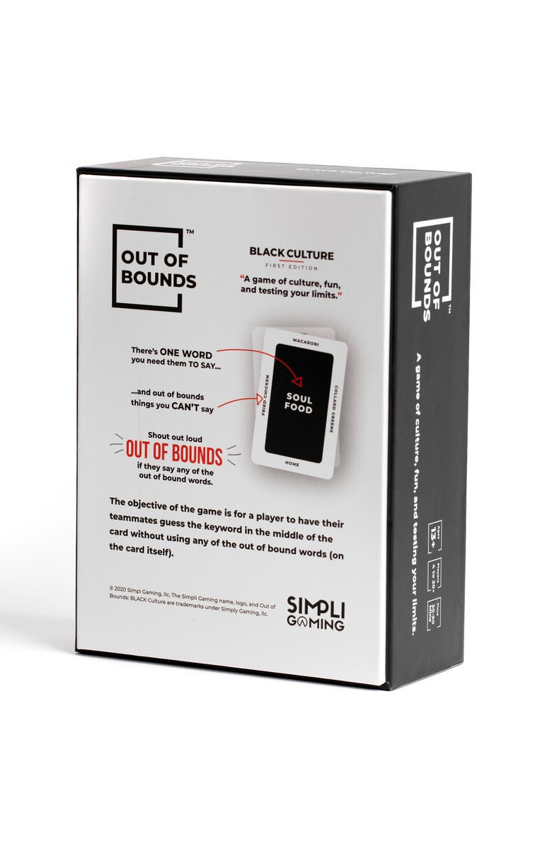 Out of Bounds Black Culture Fun Black Taboo Card Game, Alternate, color, Multicolored