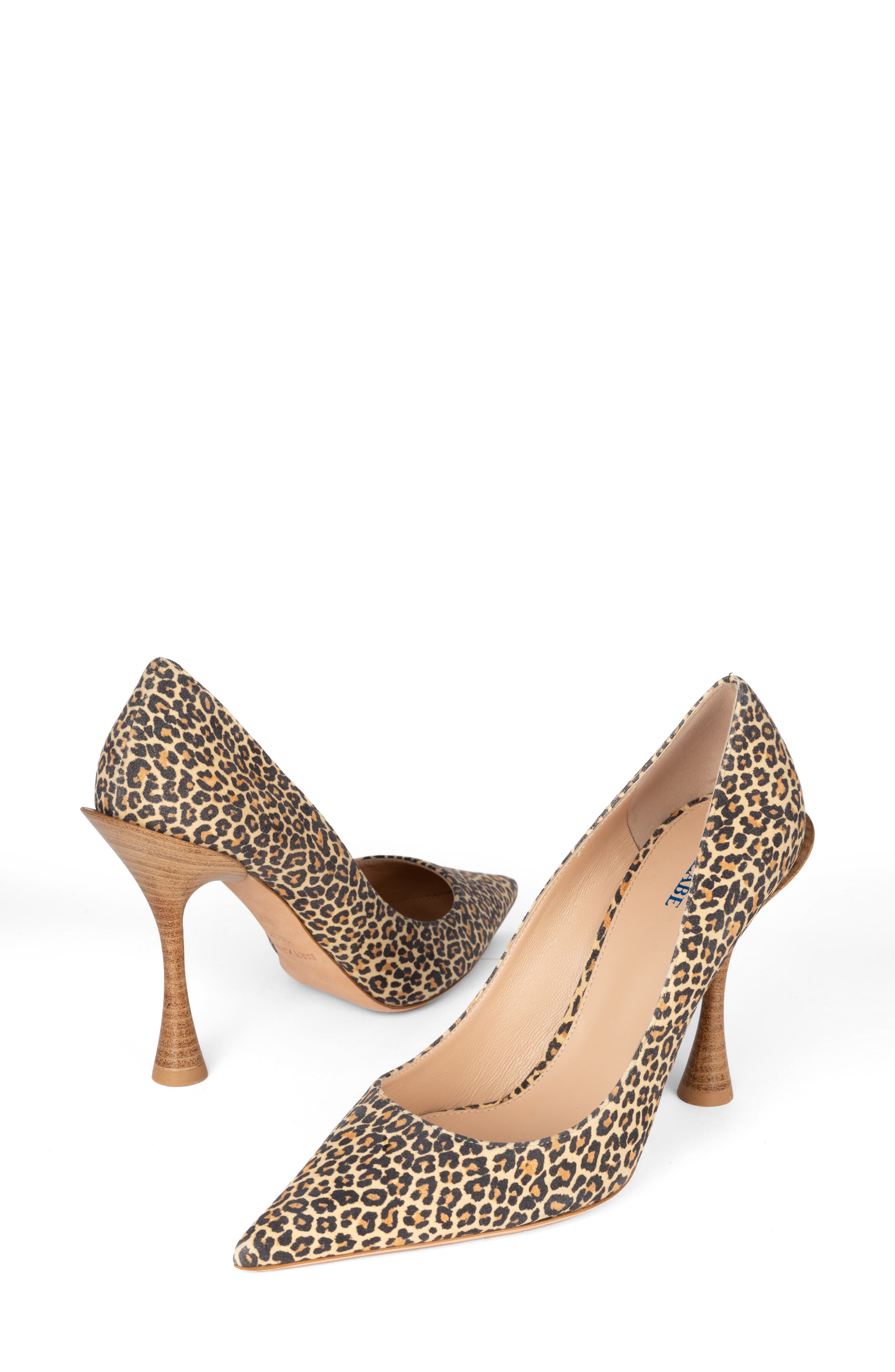 BETZÁBE Thalia Pointed Toe Pump, Alternate, color, Tan Ocelot Suede