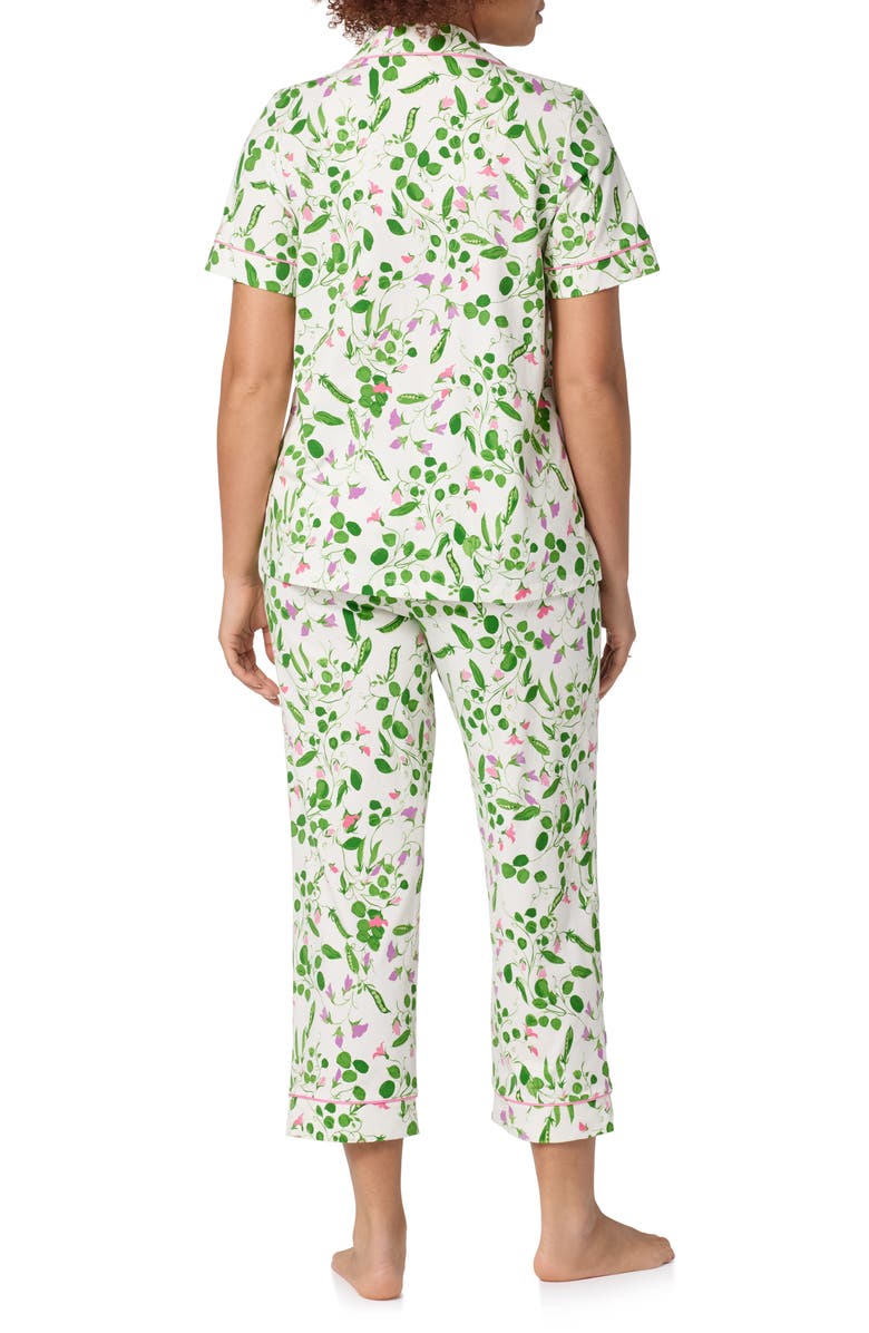 BedHead Pajamas Stretch Cotton Jersey Pajamas, Alternate, color, Peas In A Pod