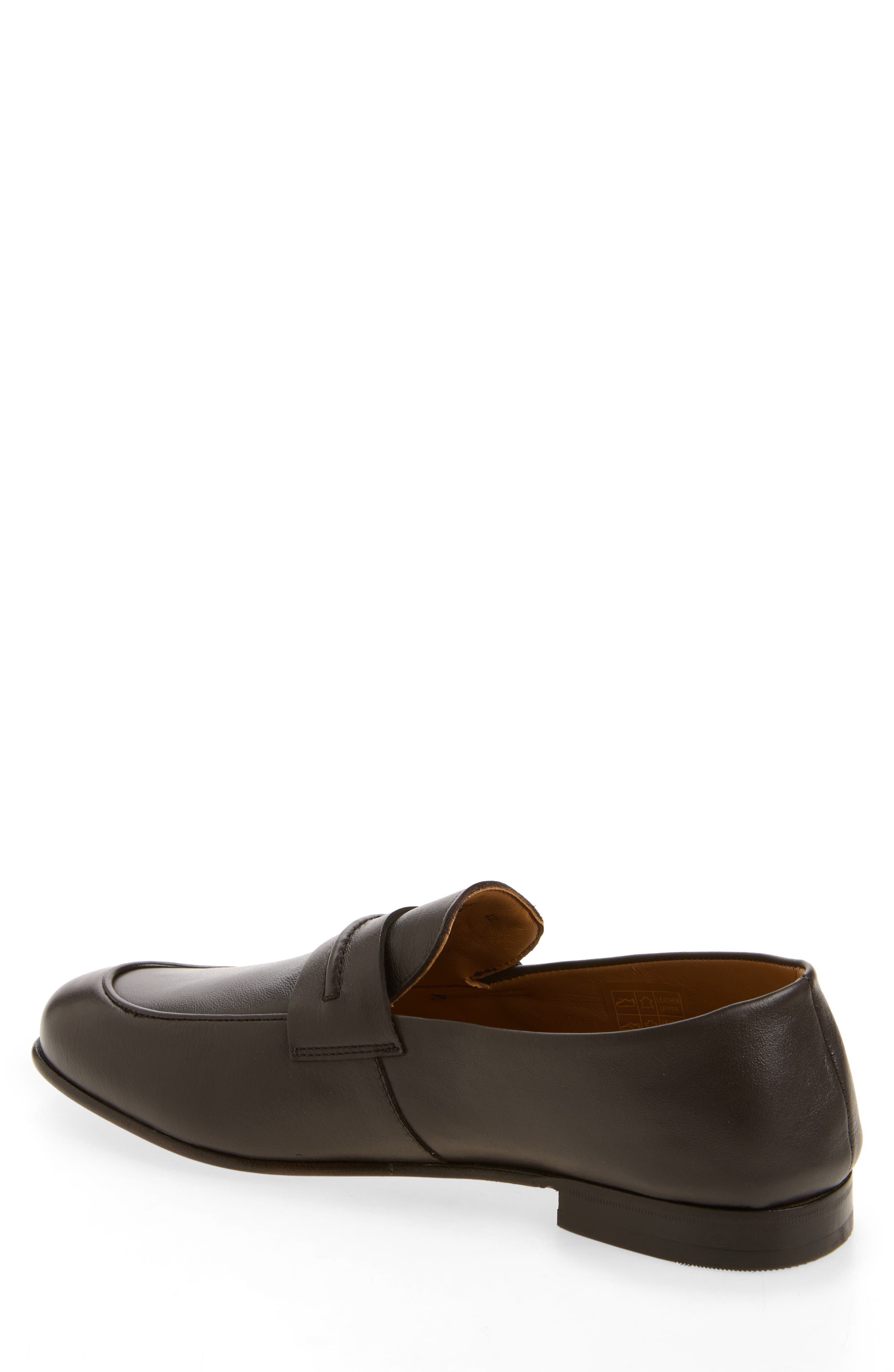 Lawen Penny Loafer, Alternate, color, DARK BROWN
