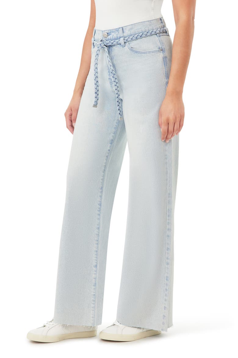Carla Belted Wide Leg Jeans, Alternate, color, PERTH
