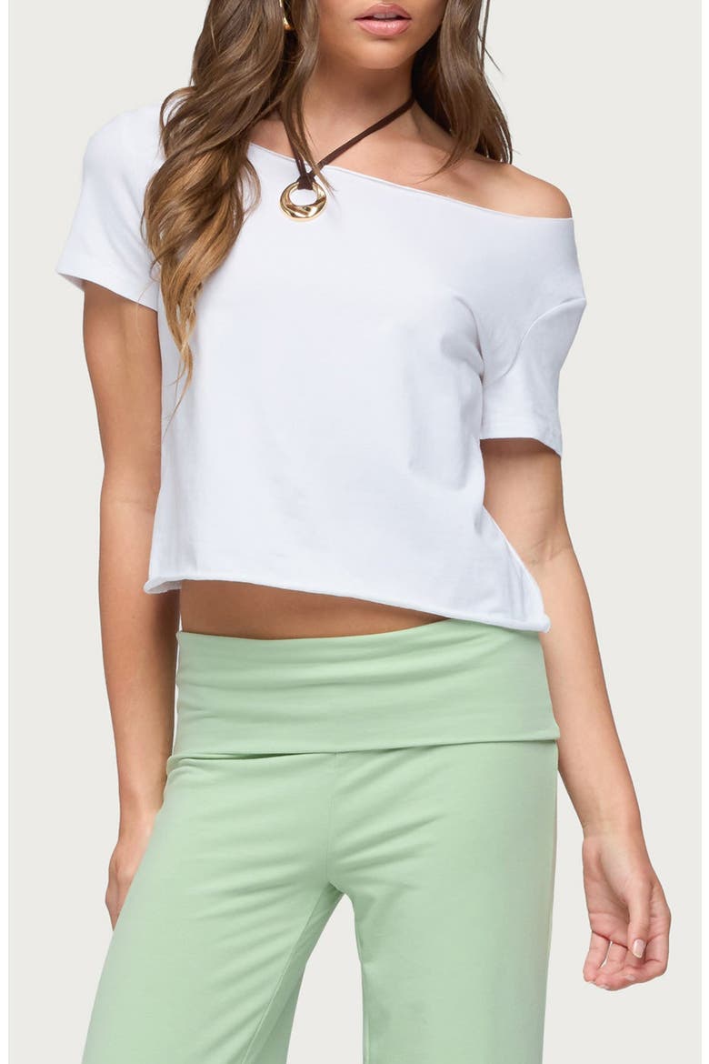 Dosie One-Shoulder Top, Main, color, WHITE