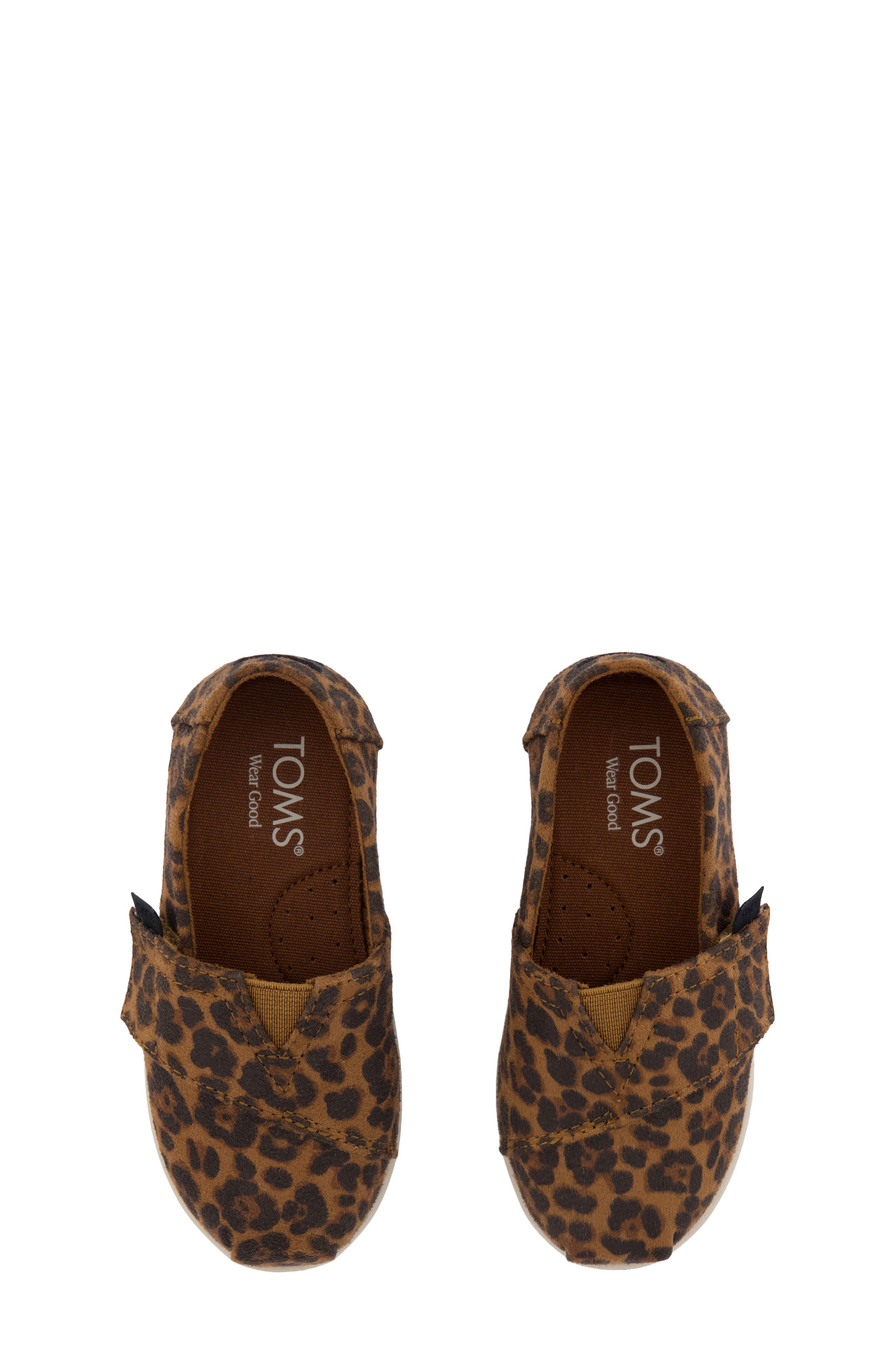 TOMS Kids
 Alpargata Slip-On Sneaker, Alternate, color, Brown