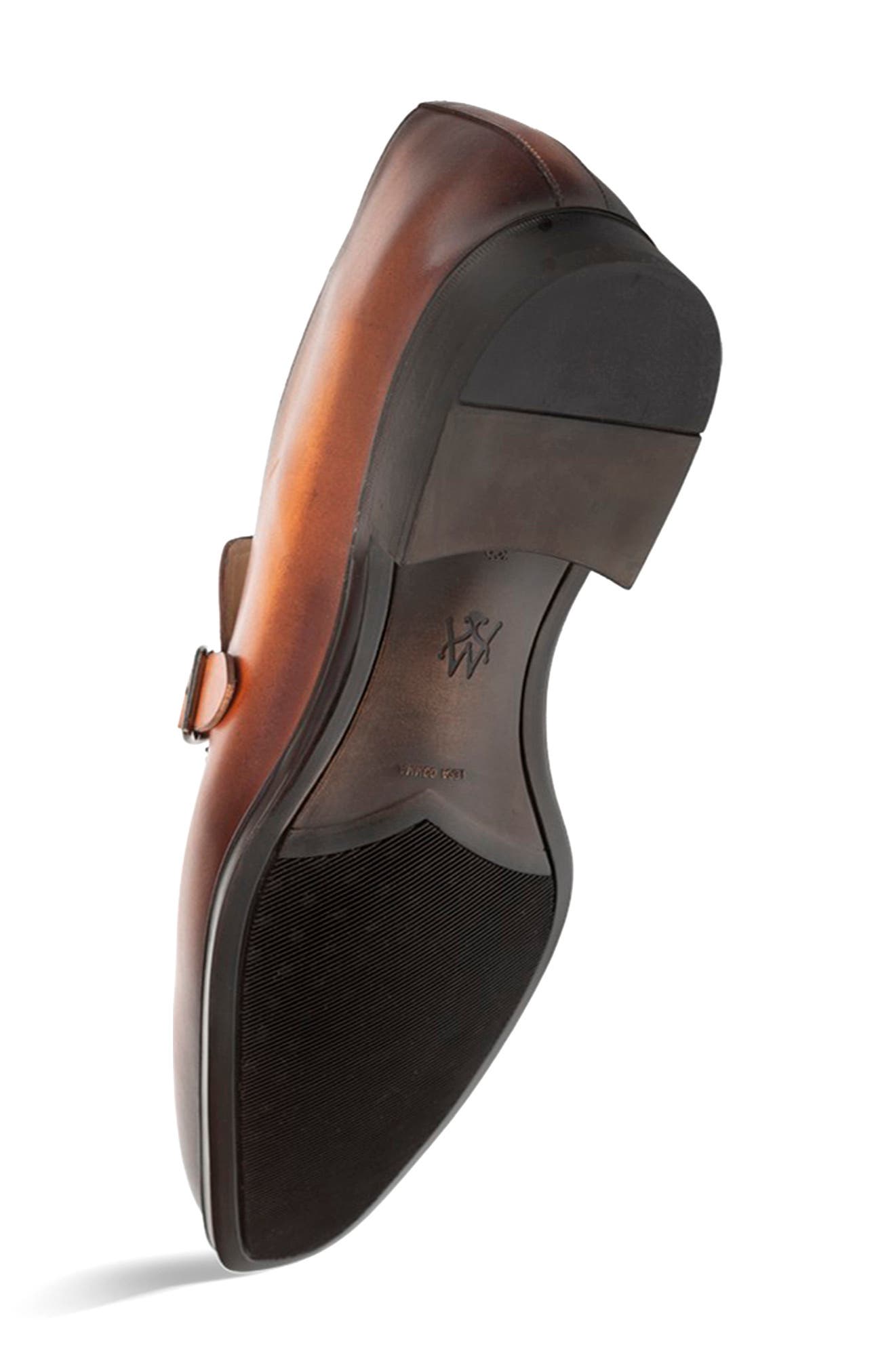 Mezlan Salato Leather Loafer, Alternate, color, Dark Cognac