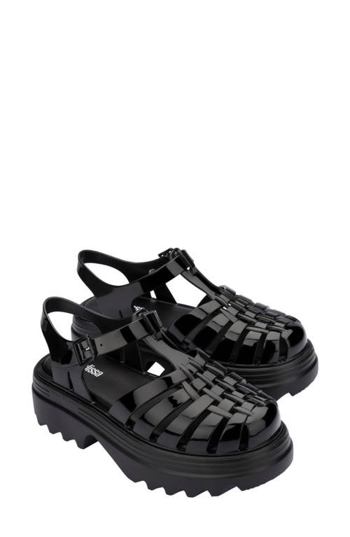 Melissa Possession Ii Fisherman-inspired Platform Sandals Women In Black