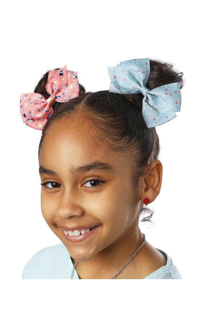 Hair Bows 7-Piece Set Bluey Accessories, Alternate, color, Multicolored