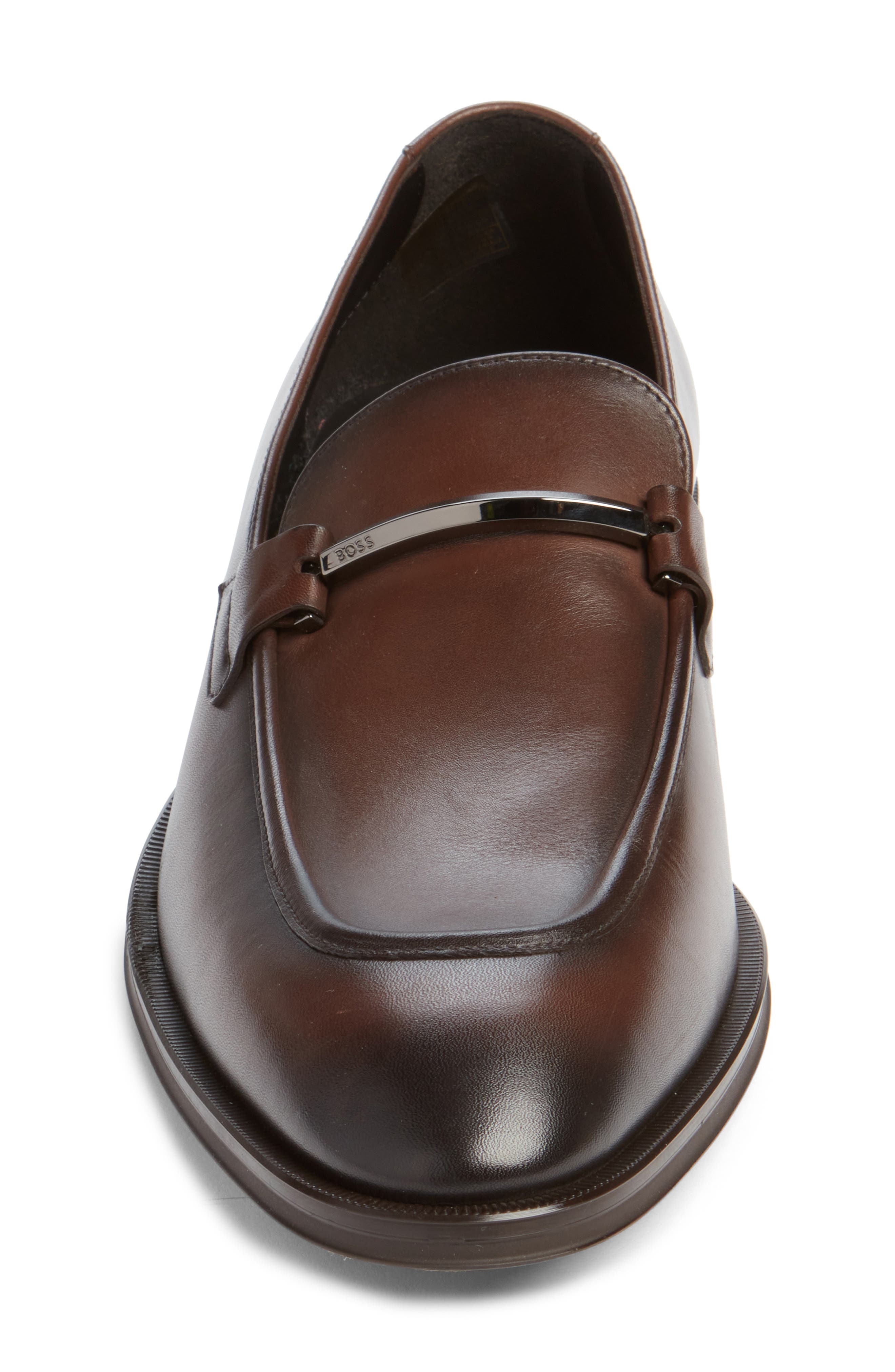 Teylor Bit Loafer, Alternate, color, DARK BROWN
