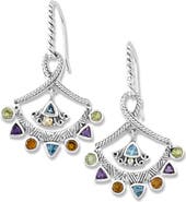 SAMUEL B. Multistone Fan Drop Earrings