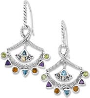 SAMUEL B. Multistone Fan Drop Earrings