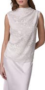 Donna Karan New York Sequin Sleeveless Top