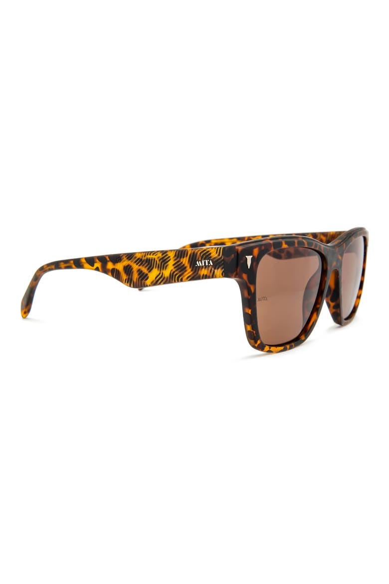 The Wave 50mm Square Sunglasses, Alternate, color, MATTE TORTOISE / BROWN
