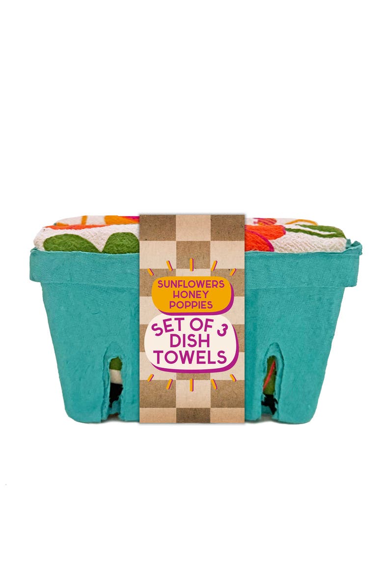 The Neighborgoods Pollinator Garden - Dish Towel Set of 3, Alternate, color, NO COLOR