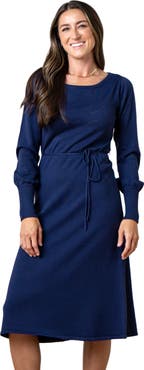 Hope & Henry Women's Organic Pointelle Sweater Dress
