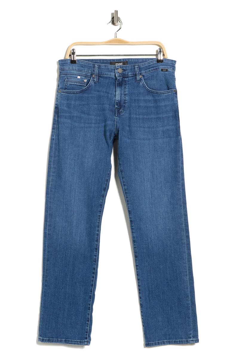 Mavi Jeans Matt Mid Rise Straight Leg Jeans, Main, color, Mid Brushed Austin