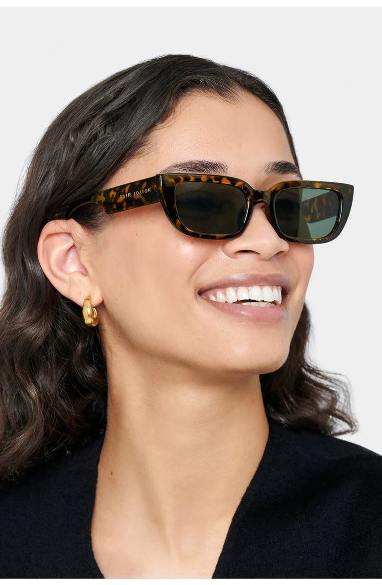 Katie Loxton Fiji Sunglasses in Brown Tortoiseshell, Alternate, color, Brown Tortoishell