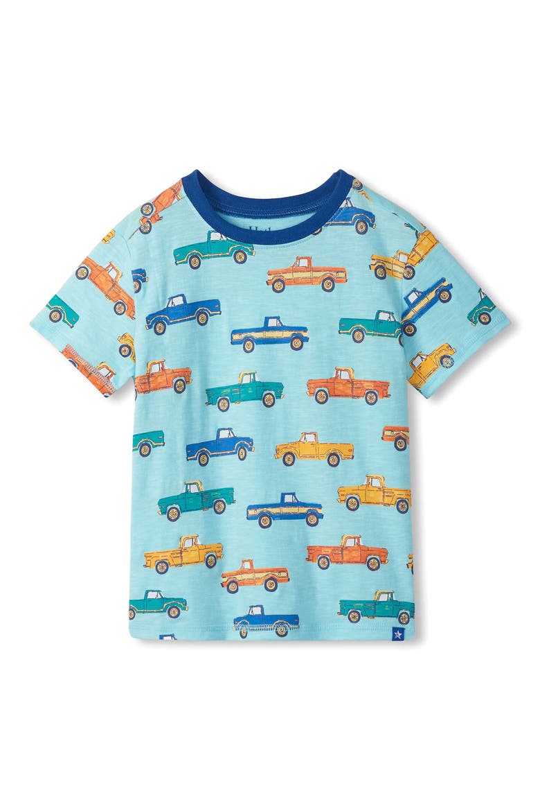Kids' Truck Print Pocket T-Shirt, Main, color, BLUE