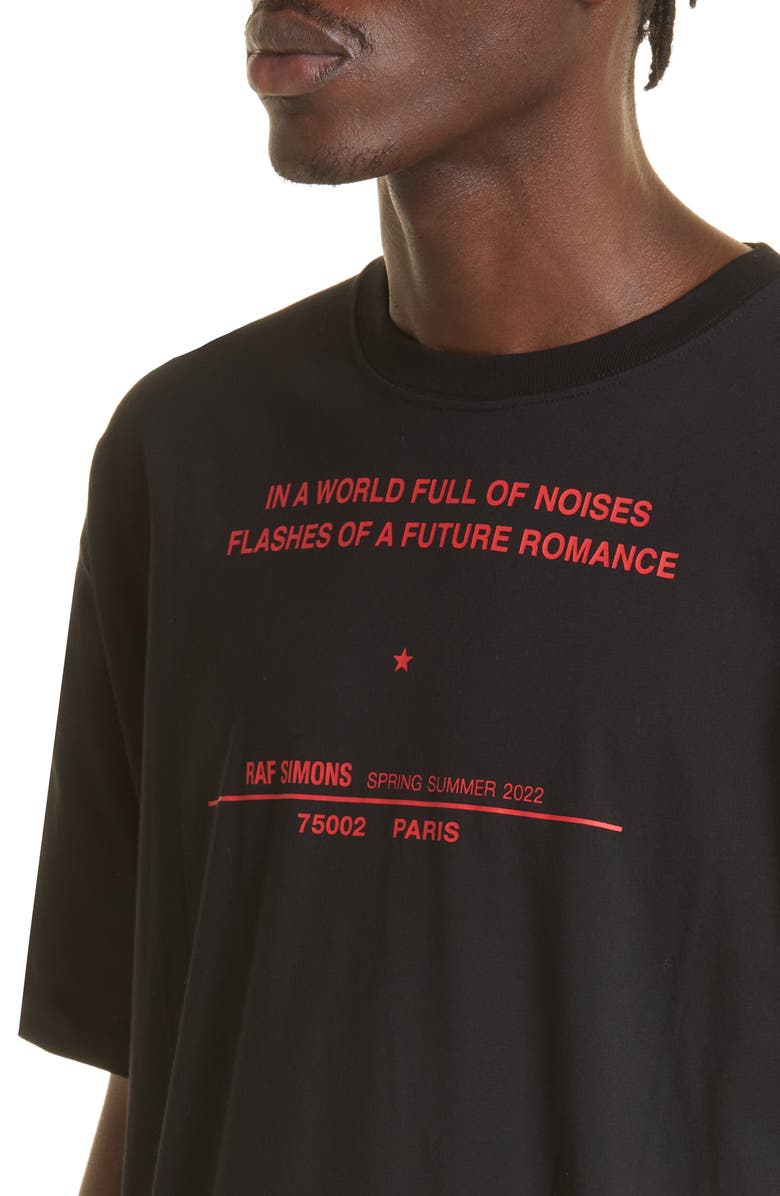 Raf Simons Tour Oversize Graphic Tee, Alternate, color,