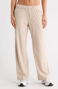 90 DEGREE BY REFLEX Daisy Marled Piquè Wide Leg Pants