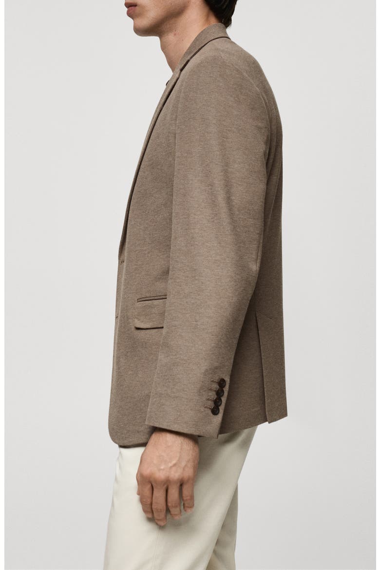 Slim Fit Textured Cotton Blend Sport Coat, Alternate, color, MEDIUM BROWN