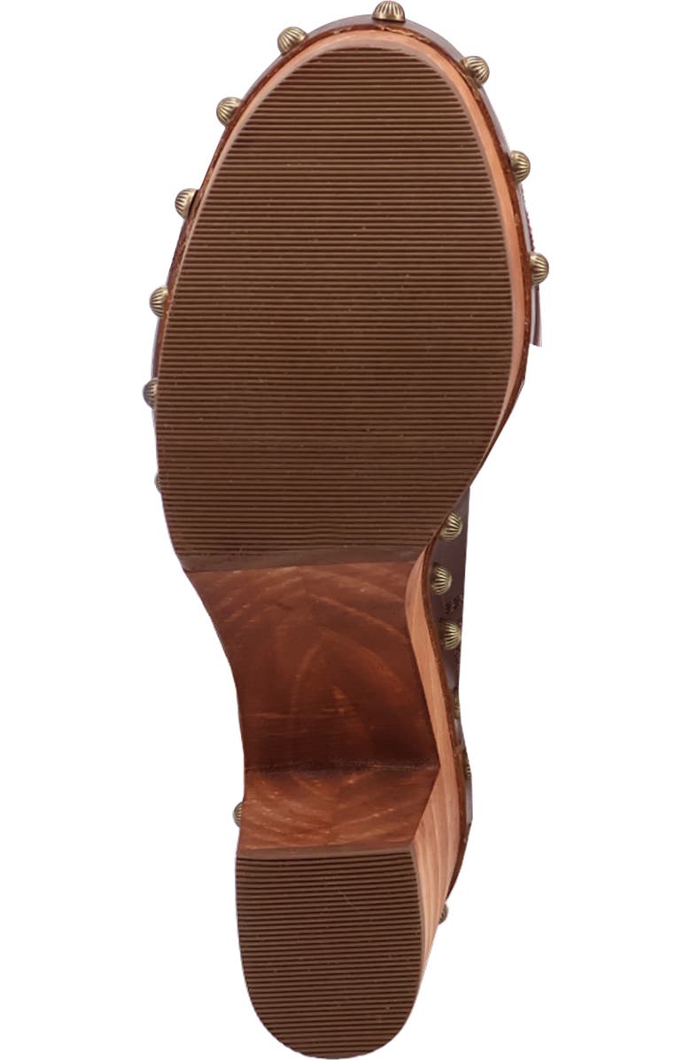 Dingo Clover Slingback Platform Sandal, Alternate, color, Brown