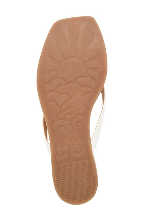 Korks Winnie Flip Flop In White