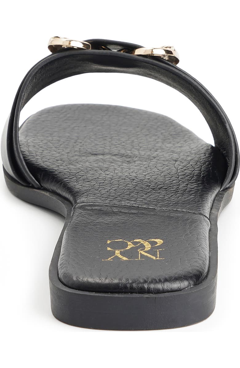 NEW YORK AND COMPANY Wenda Buckle Slide Sandal, Alternate, color, Black